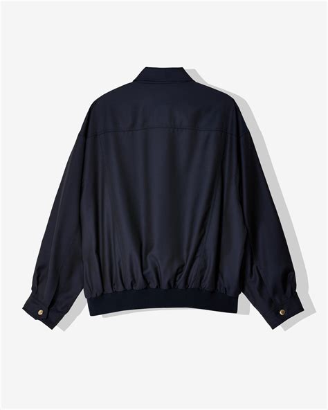 miu miu jacke blau|Navy Batavia Blouson Jacket .